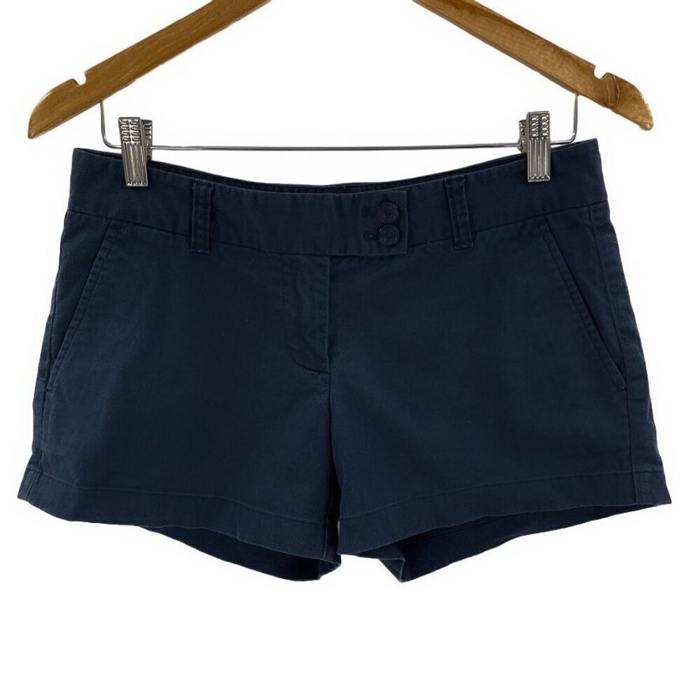 Vineyard Vines Solid Navy Blue Cotton Flat Front … - image 1